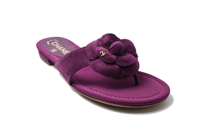 Chanel Thong Suede Calf Purple - NOBLEMARS
