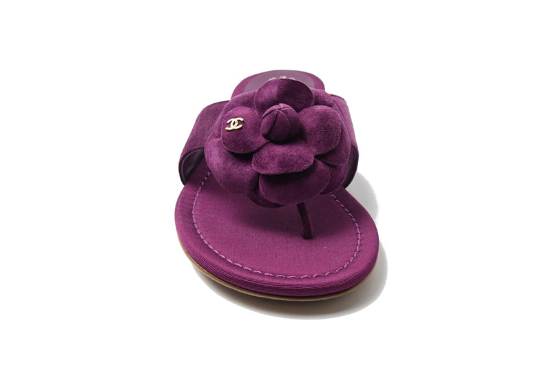 Chanel Thong Suede Calf Purple - NOBLEMARS