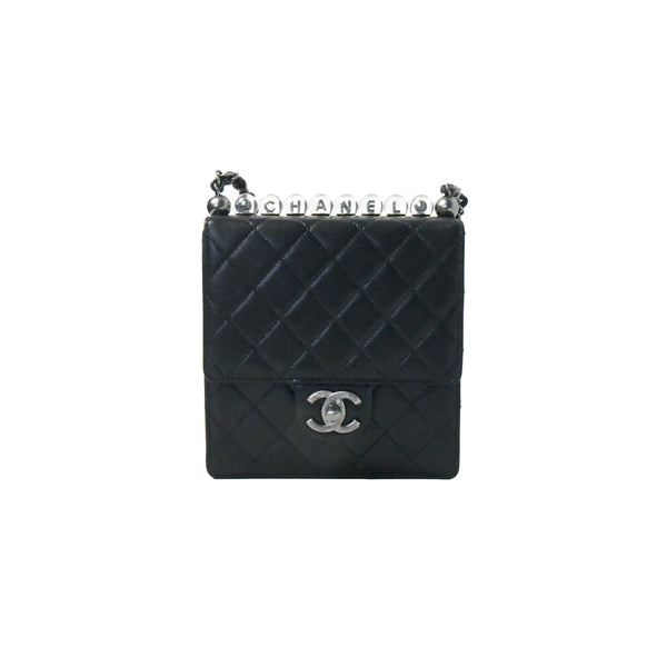 Chanel O Mini Bag Lambskin Imitation Pearls & Gold-Tone Metal Black -  NOBLEMARS