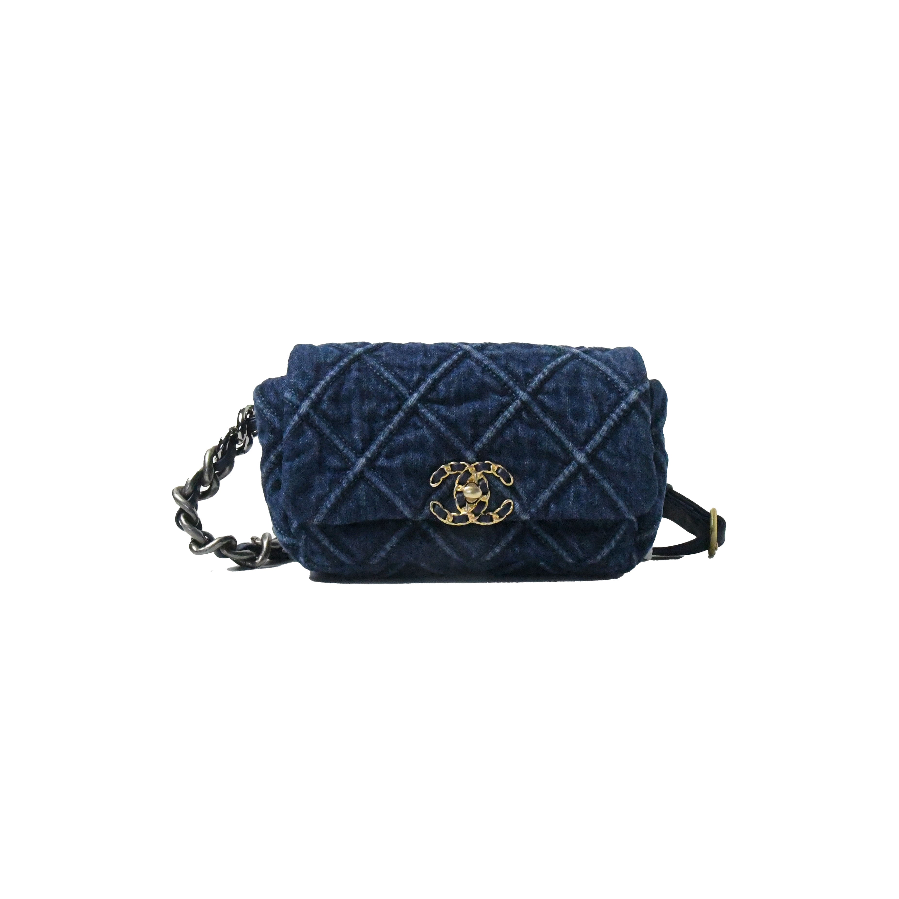 Chanel 19 Belt Bag Denim - NOBLEMARS