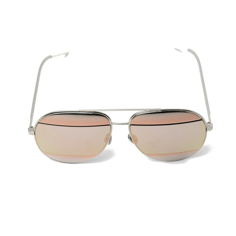 Dior "DIORSPLIT" Sunglasses /Pink-Tone & Silver - NOBLEMARS