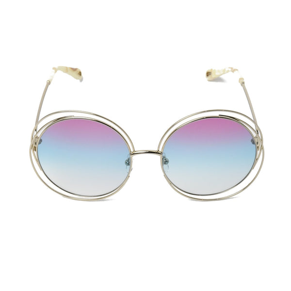 Chloe Carlina Round Metal Sunglasses /Rainbow - NOBLEMARS