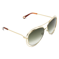 Chloe Aviator Sunglasses /Gold-Khaki - NOBLEMARS