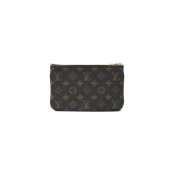 Double Zip Pochette Monogram in Brown - Small Leather Goods M69203