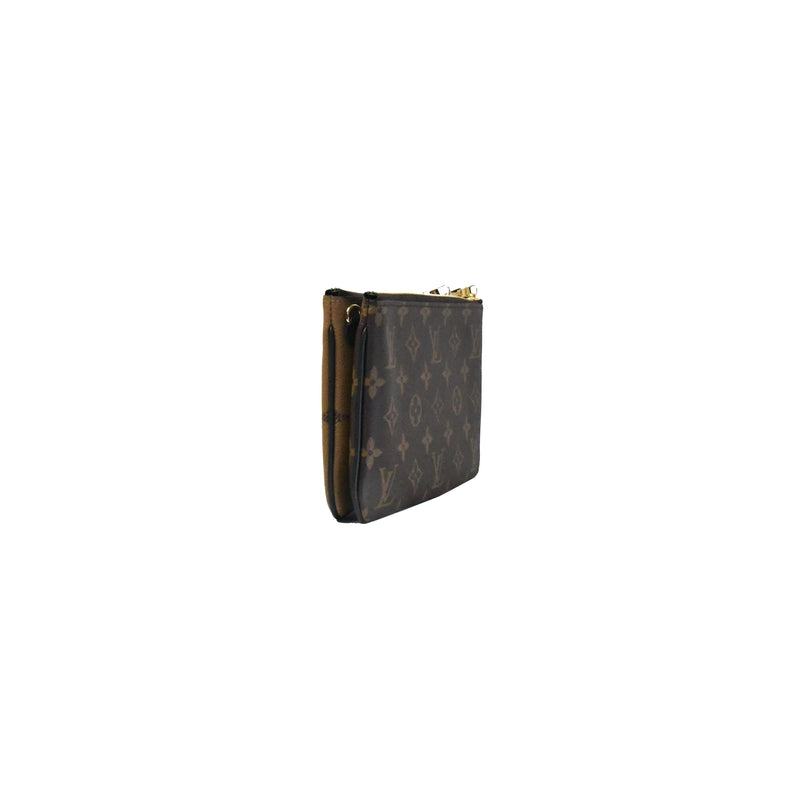 Shop Louis Vuitton MONOGRAM Double Zip Pochette ( M69203) by