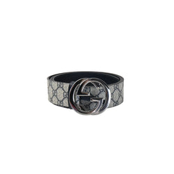 Gucci Supreme Belt with G Buckle Navy - NOBLEMARS