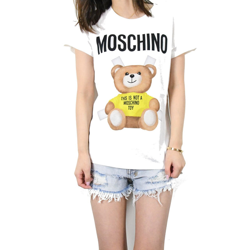 Moschino Toy Bear Printed Slim T-Shirts /Yellow - NOBLEMARS