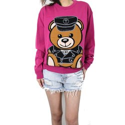 Moschino "Biker Teddy Bear" Pullover /Pink - NOBLEMARS