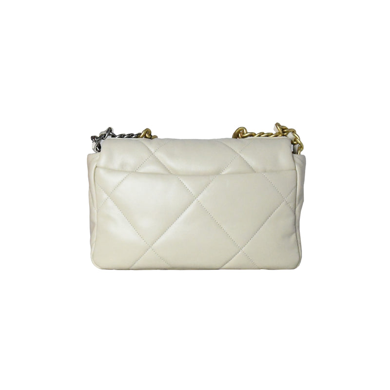 Chanel 19 Small Bag Beige - NOBLEMARS