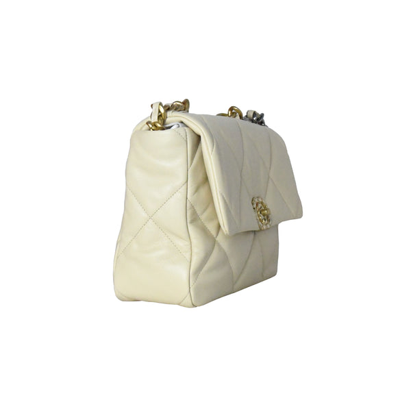 Chanel 19 Medium Bag Beige - NOBLEMARS