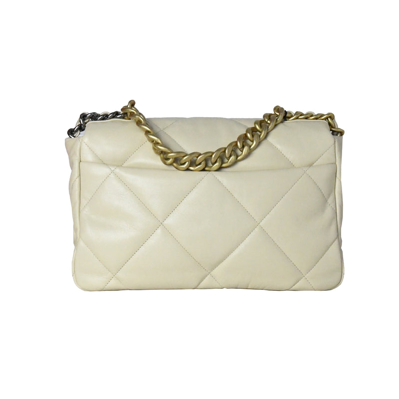 Chanel 19 Medium Bag Beige - NOBLEMARS