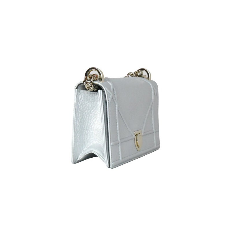 Dior Diorama Bag Gold Hardware Silver - NOBLEMARS