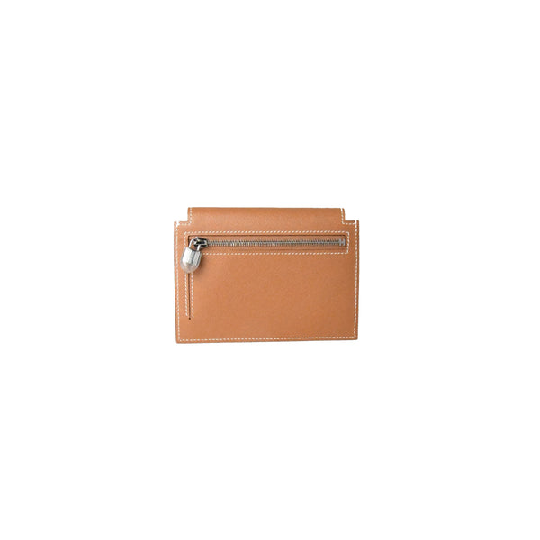 Hermes Kelly Pocket Madame Compact Wallet Gold - NOBLEMARS