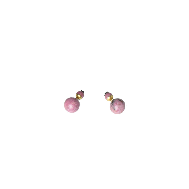 Dior Tribal Earrings Pink Marble - NOBLEMARS