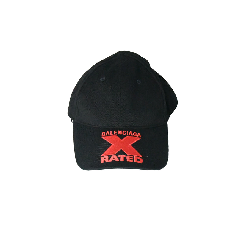 Balenciaga X Rated Hat Black - NOBLEMARS