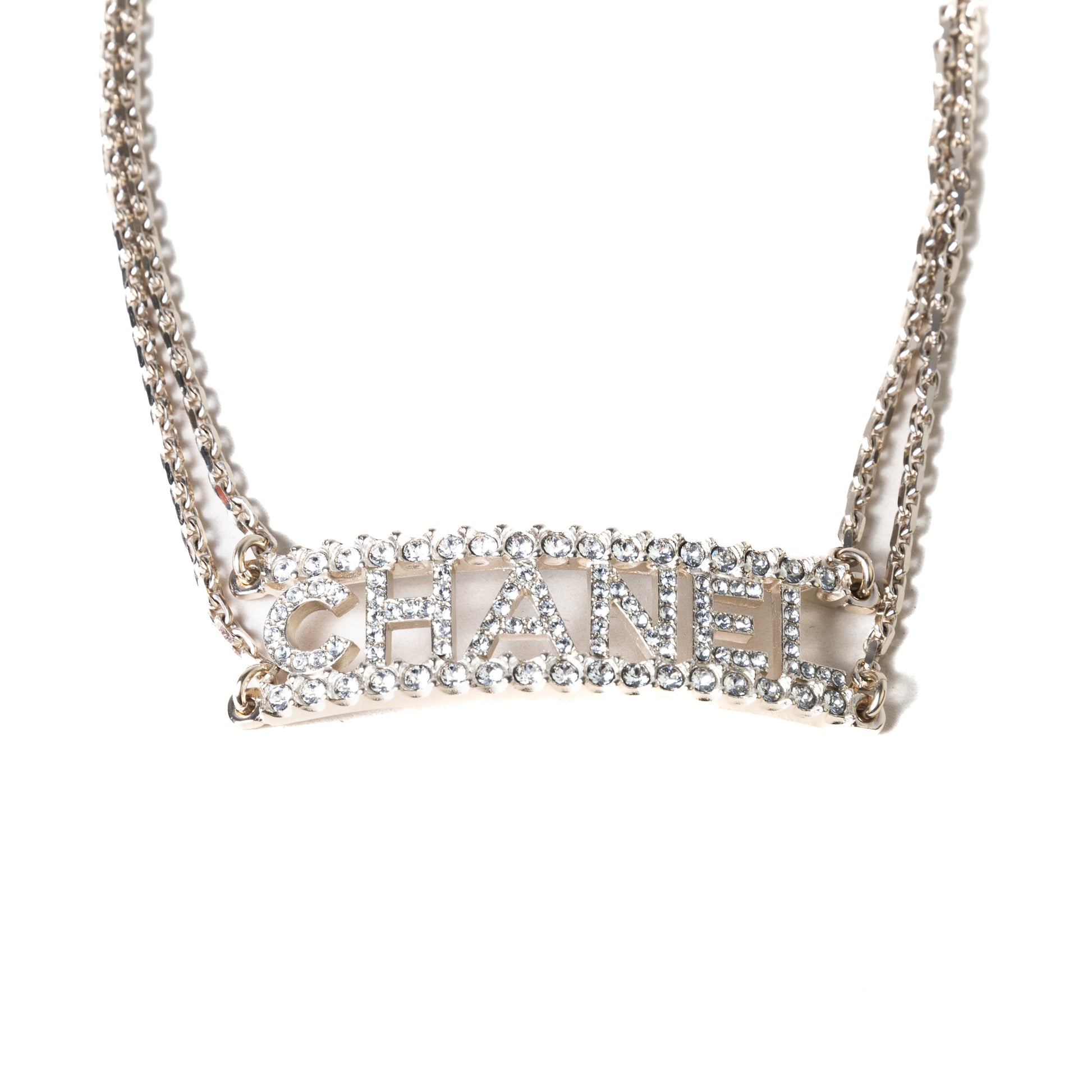 Chanel 22S Necklace Choker Golden Crystal - NOBLEMARS