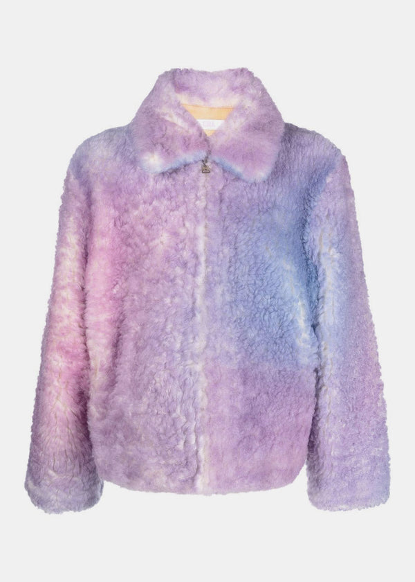 ERL Pink Gradient Shearling Jacket