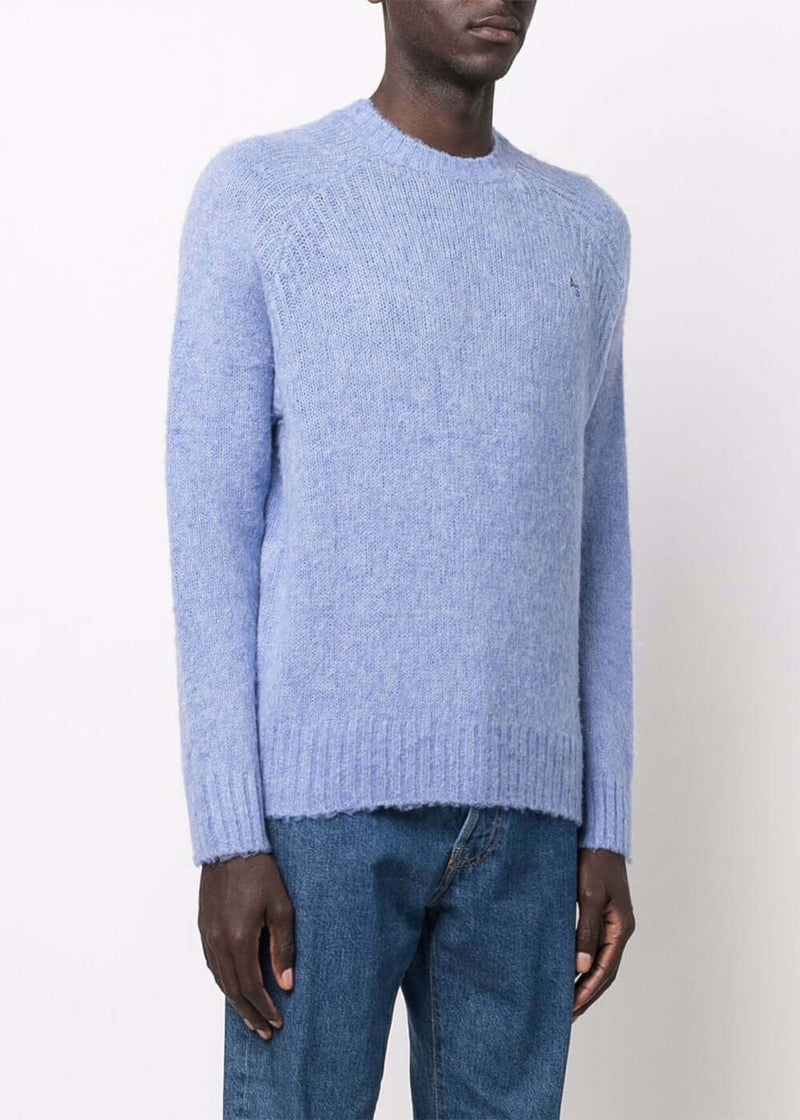 Acne Studios Blue Kowhai Brushed Sweater - NOBLEMARS