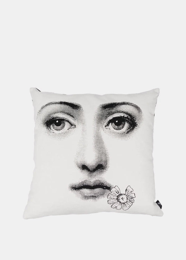 Fornasetti Monochrome Lina Cavalieri-Print Cushion - NOBLEMARS