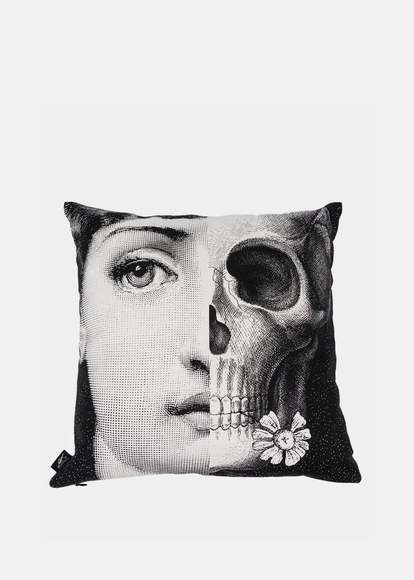Fornasetti Monochrome Lina Cavalieri-Print Cushion - NOBLEMARS