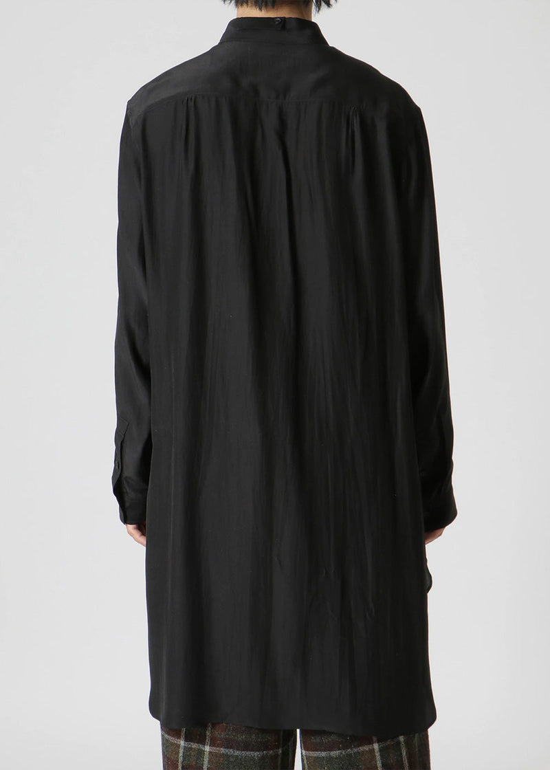 Yohji Yamamoto Black Silk Print Shirt - NOBLEMARS