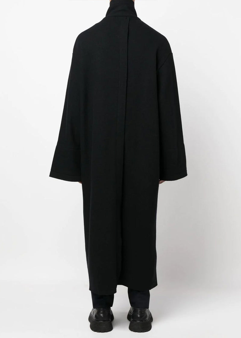 Yohji Yamamoto Black Big-Pocket Long Coat - NOBLEMARS