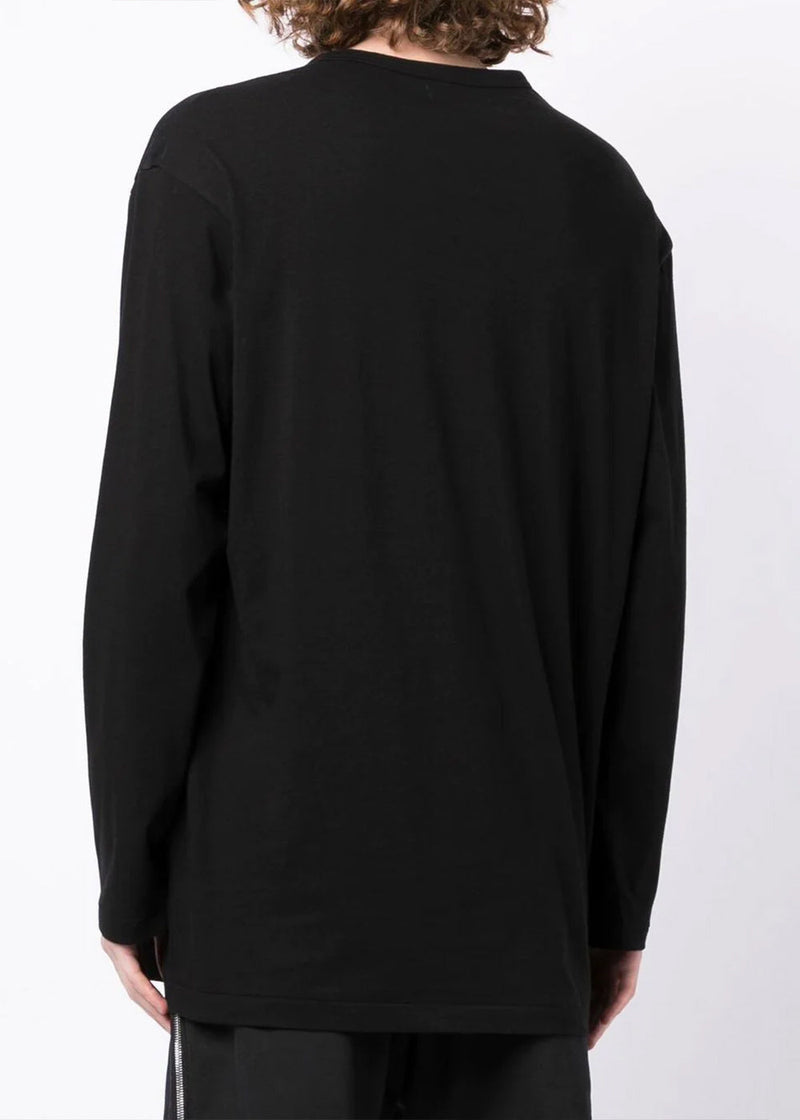 Yohji Yamamoto Black Inkjet Panelled T-Shirt - NOBLEMARS
