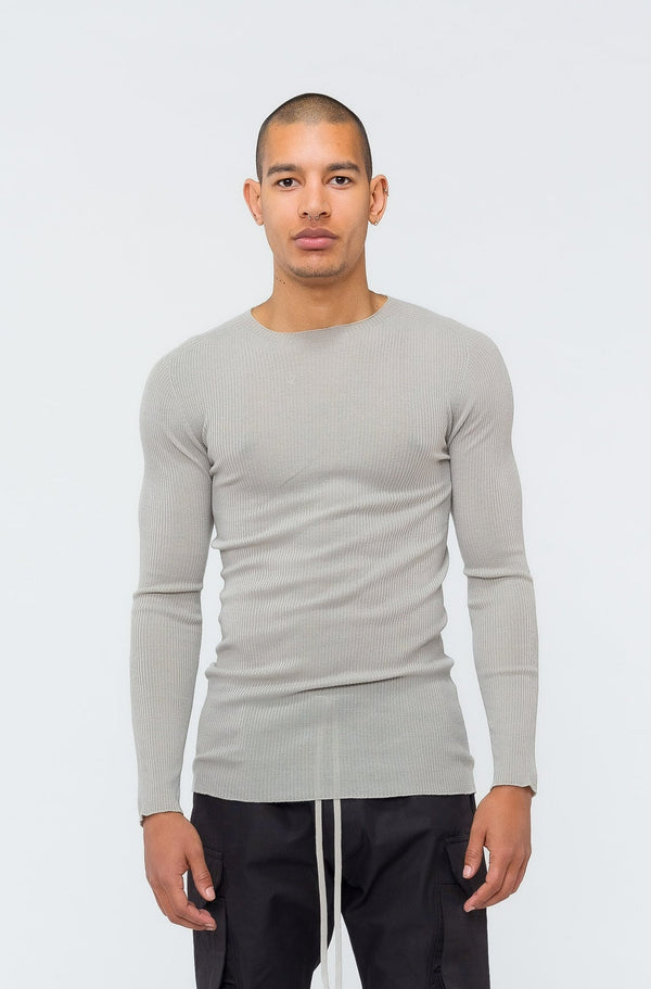 RICK OWENS Ribbed Round Neck - NOBLEMARS