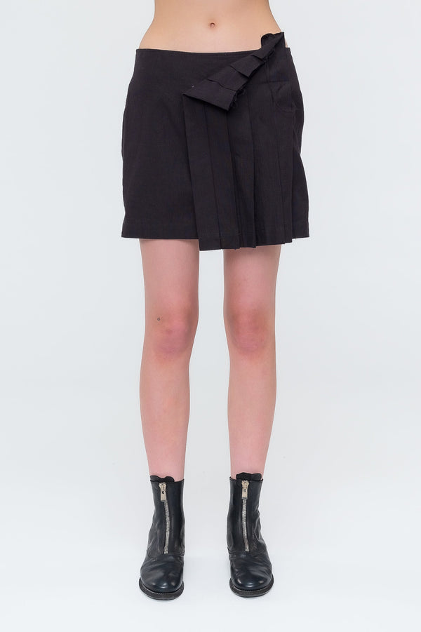 YOHJI YAMAMOTO Abstract Pleated Skirt - NOBLEMARS