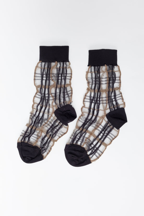 Y'S YOHJI YAMAMOTO Plaid Socks - NOBLEMARS