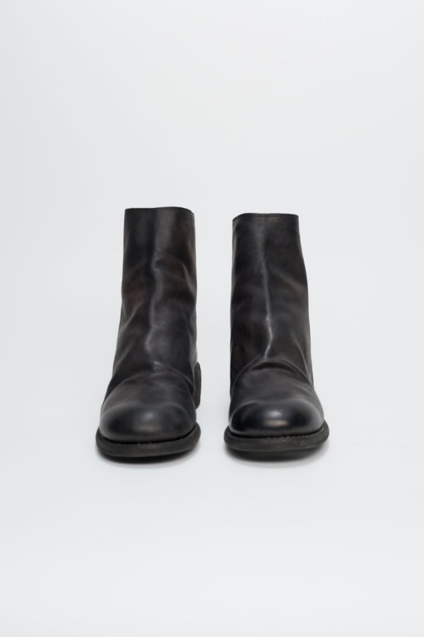 GUIDI 796 Baby Calf Full Grain Boots In Black - NOBLEMARS