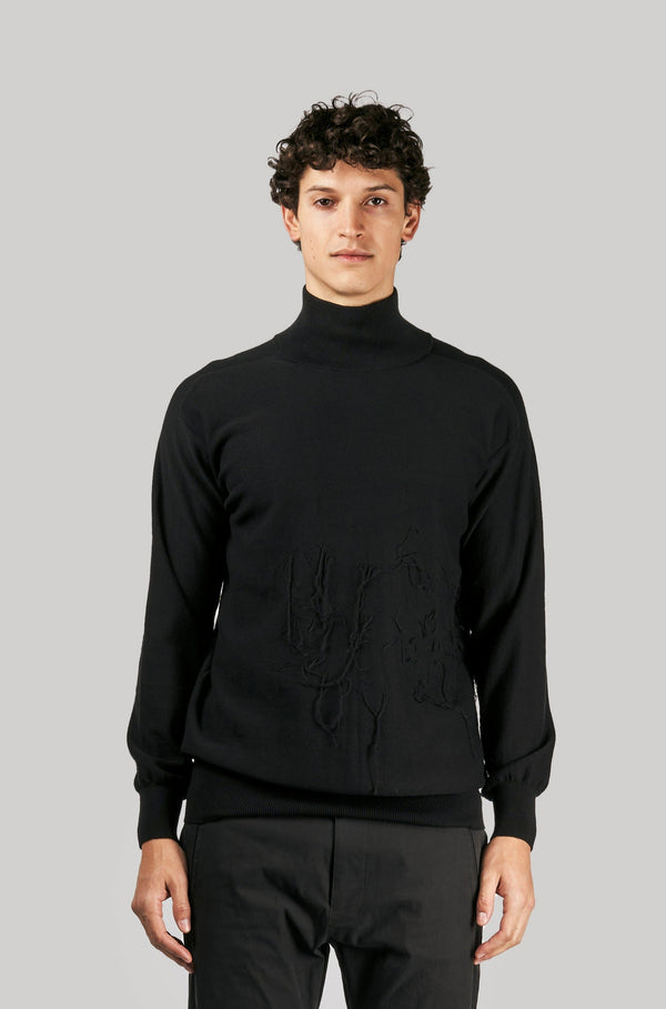 Nude:MM Mock Neck Threads Sweater - NOBLEMARS