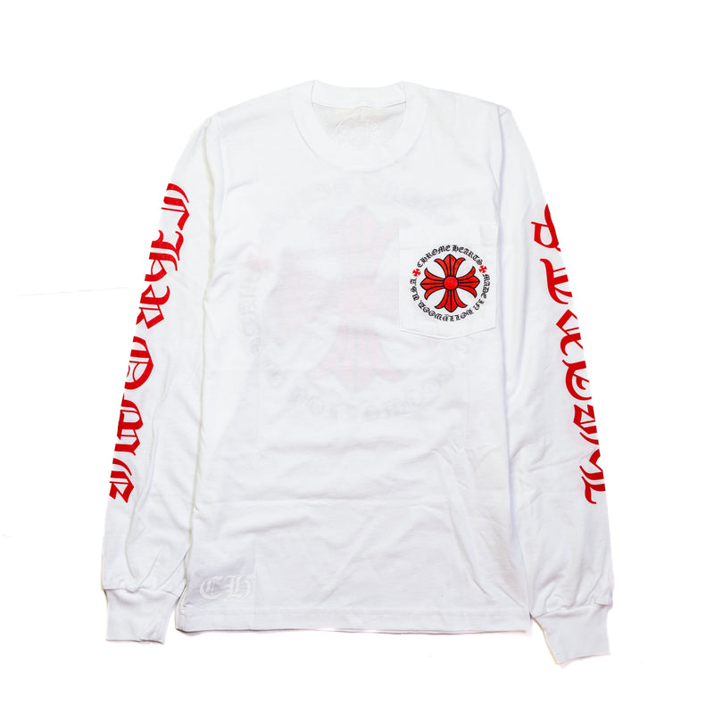 chrome hearts cross logo long sleeve t-shirt