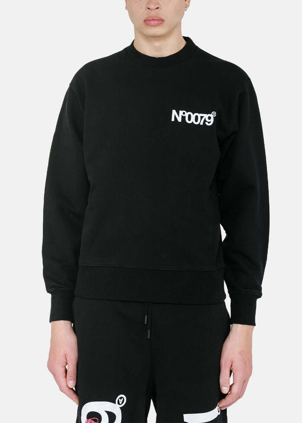 Aitor Throup’s TheDSA Black No. 0079 Graphic Print Sweatshirt - NOBLEMARS