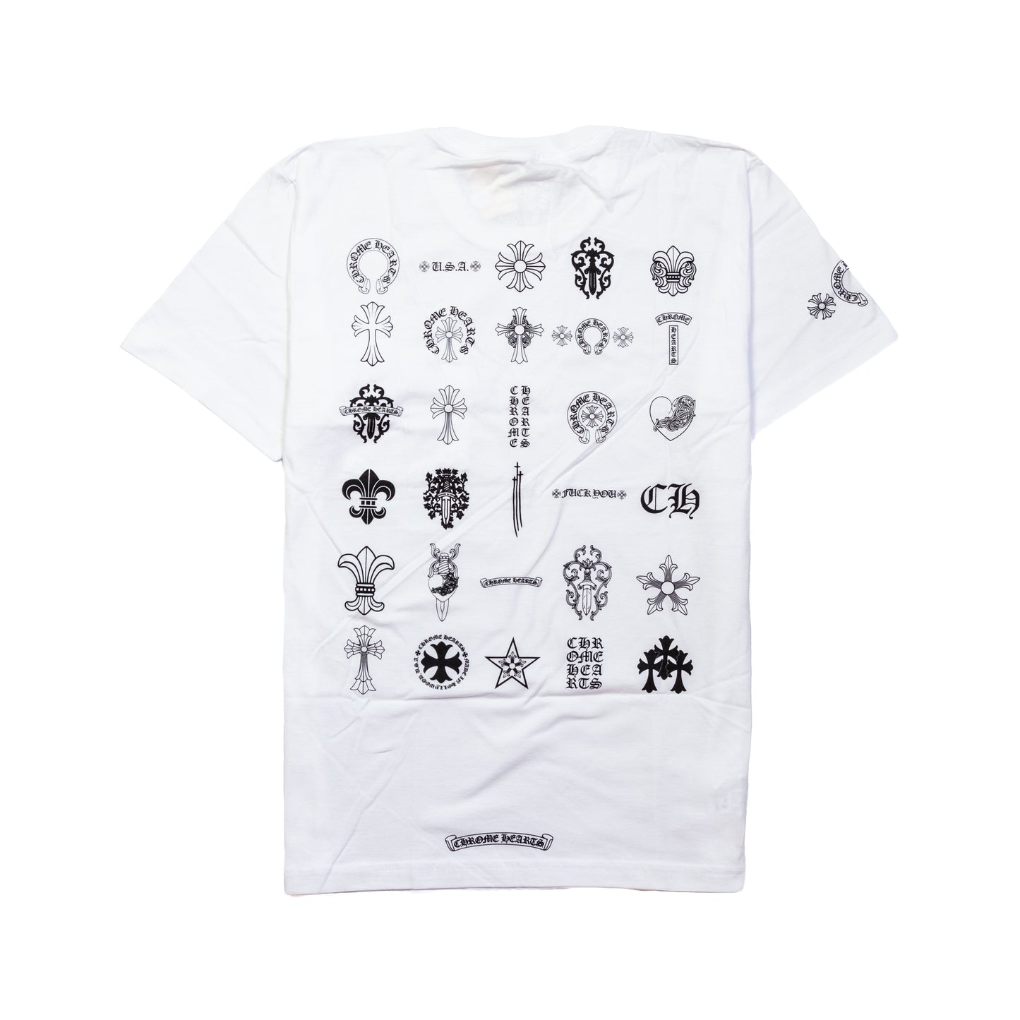 Chrome Hearts Gradient Logo T-Shirt White - NOBLEMARS