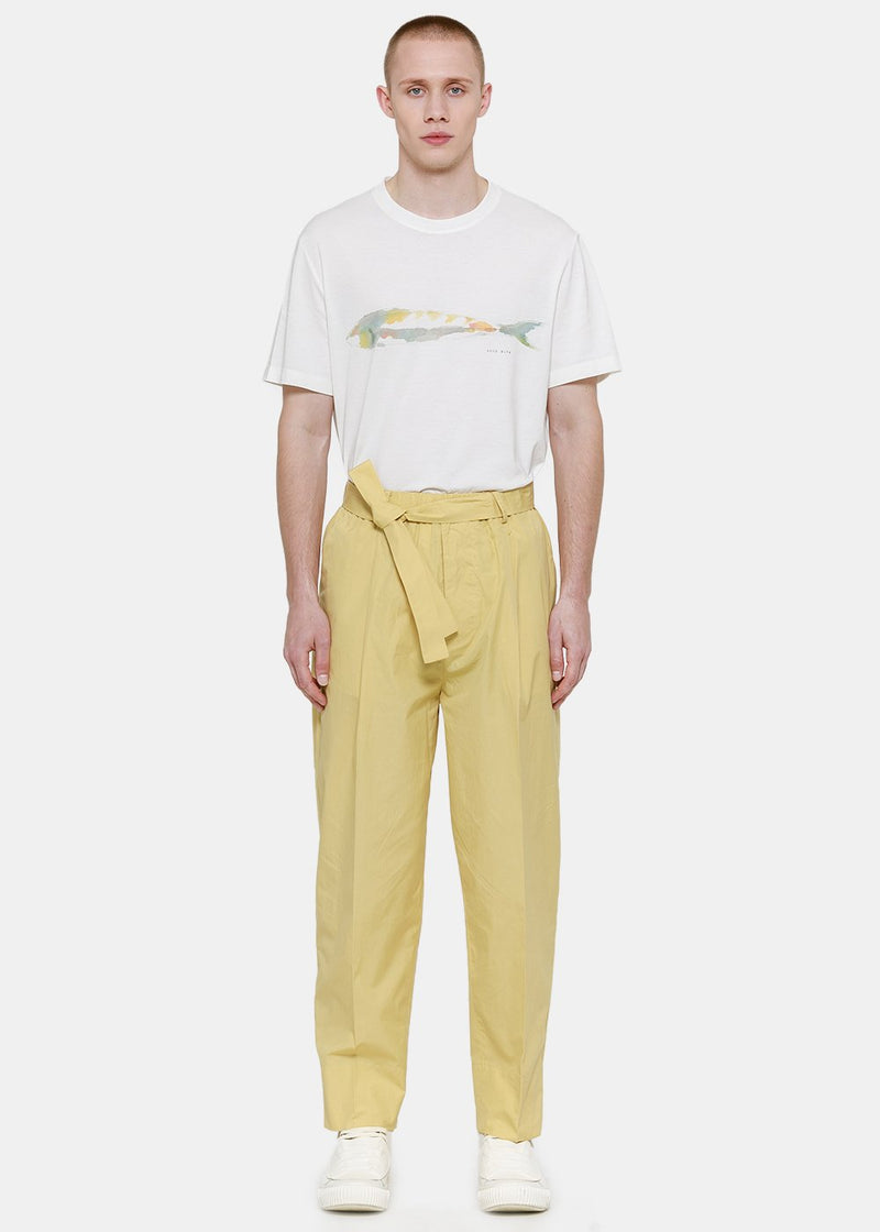 Federico Curradi Yellow Knotted Pants - NOBLEMARS