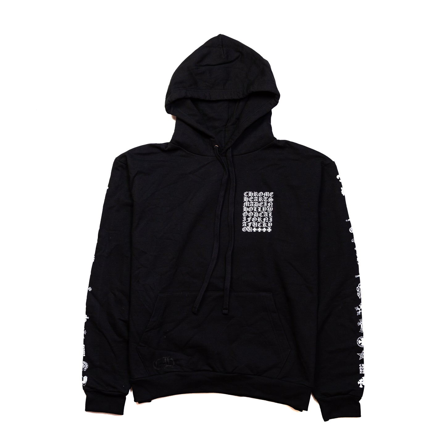 Chrome Hearts Multi Logo Pullover Hoodie Black - NOBLEMARS