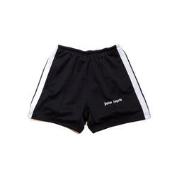 Palm Angels Logo-Print Track Shorts Black - NOBLEMARS