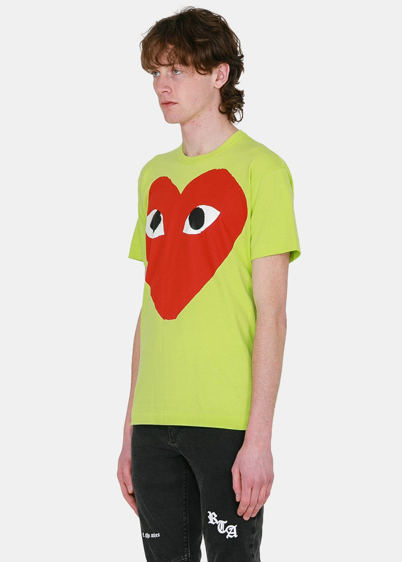 LEISURE CENTER Green & Red Heart T-Shirt - NOBLEMARS