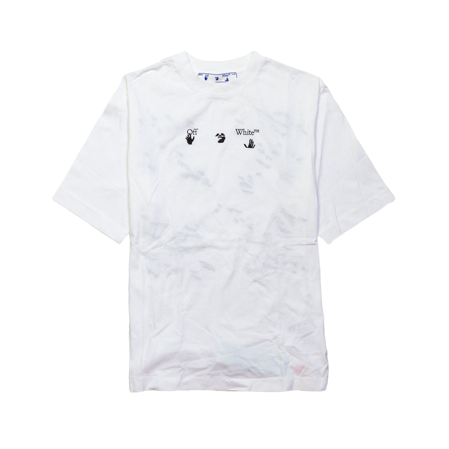 Off-White Paint Splat Arrow T-Shirt White - NOBLEMARS