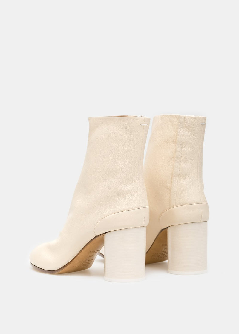 Maison Margiela White Tabi Ankle Boots - NOBLEMARS