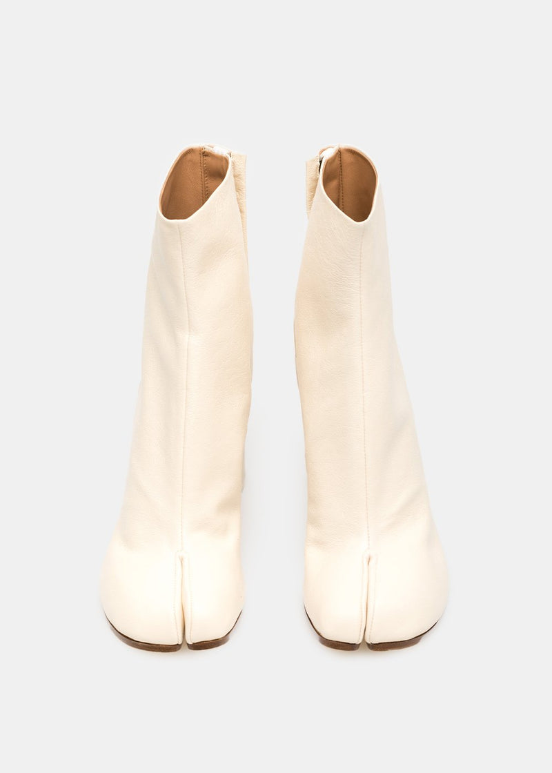 Maison Margiela White Tabi Ankle Boots - NOBLEMARS