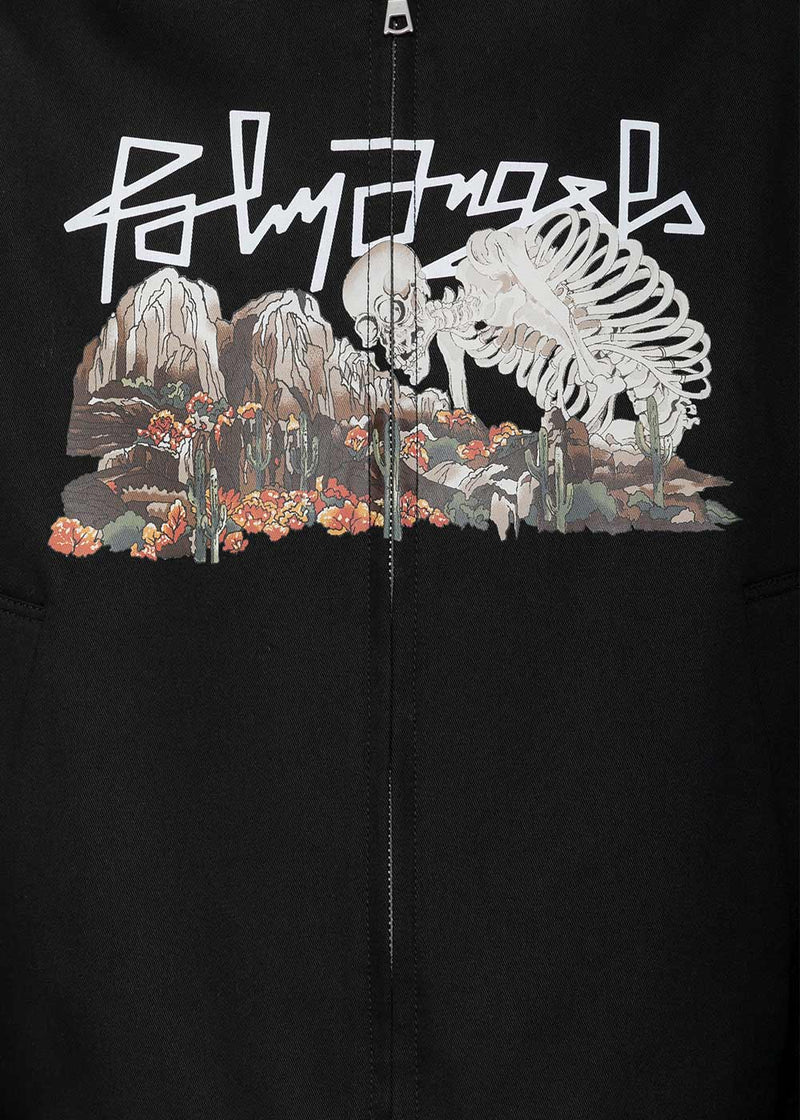 Palm Angels Black Skull & Desert Print Jacket - NOBLEMARS