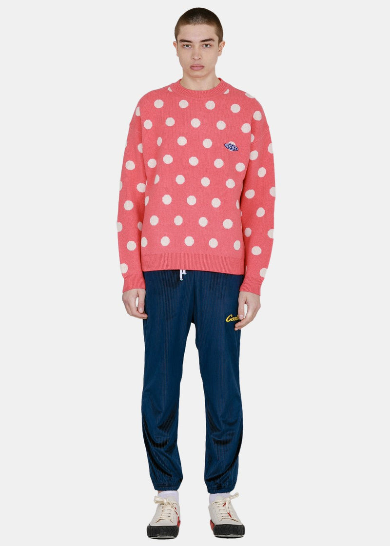 XOXOGOODBOY Pink & White Dot Logo Sweater - NOBLEMARS