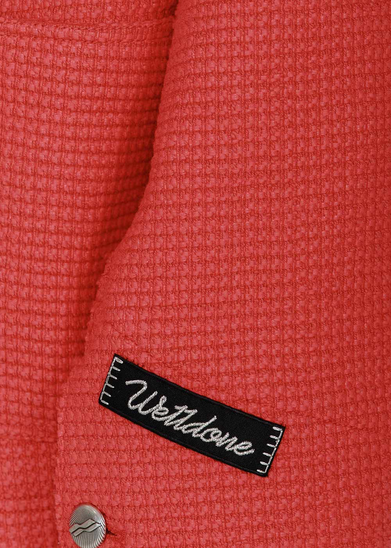 We11done Red Waffle Jacket - NOBLEMARS