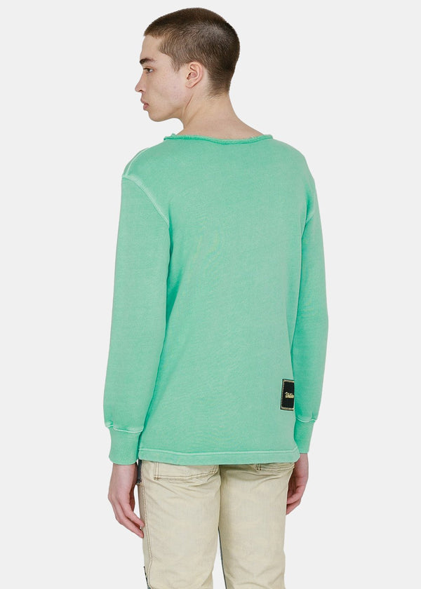 We11done Mint Logo Patch Sweatshirt - NOBLEMARS