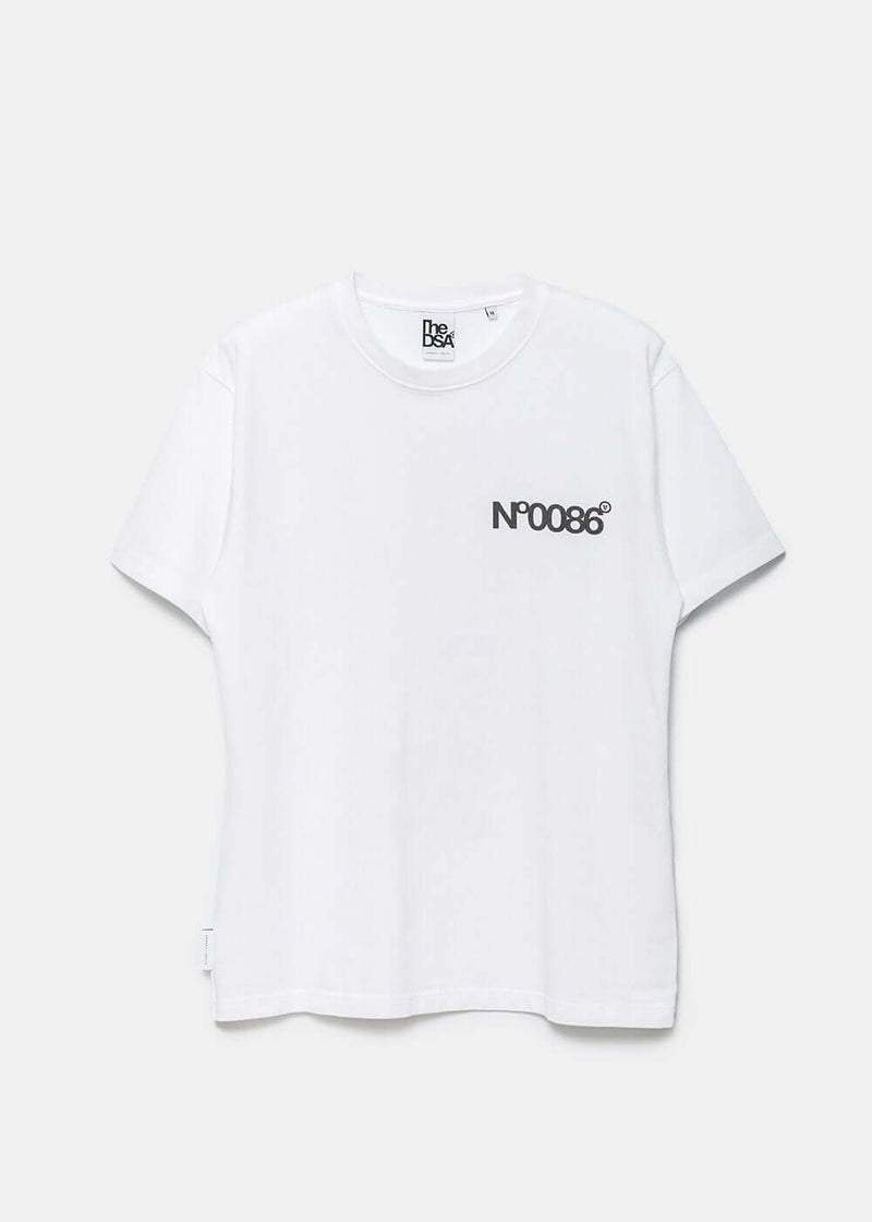 Aitor Throup’s TheDSA White No. 0086 Graphic Print T-Shirt - NOBLEMARS