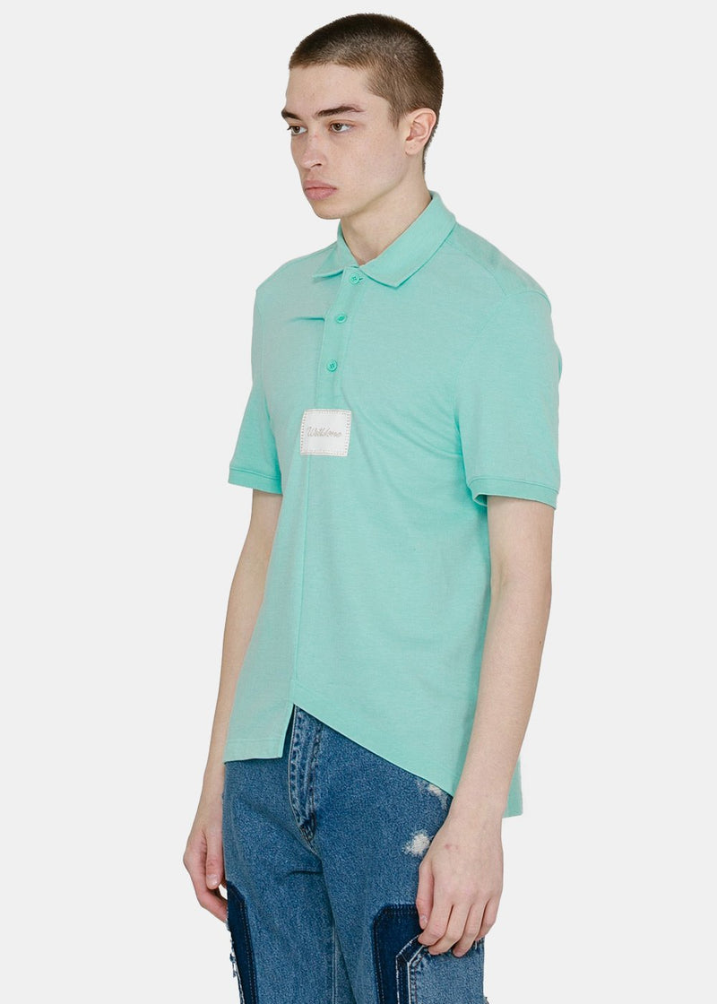 We11done Mint Logo Patch Polo - NOBLEMARS
