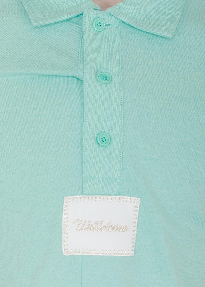 We11done Mint Logo Patch Polo - NOBLEMARS