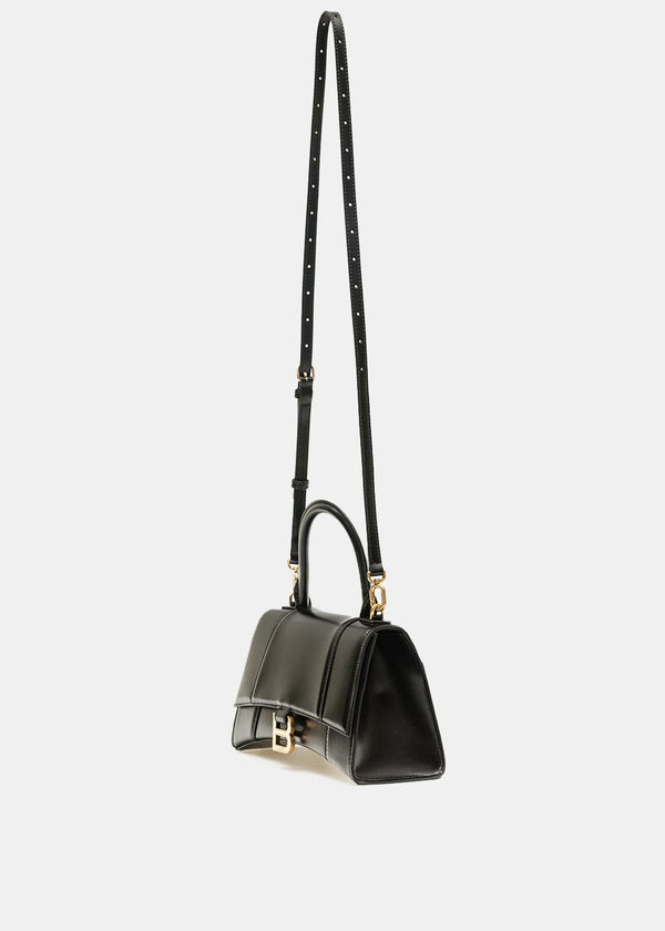Balenciaga Black Small Hourglass Bag - NOBLEMARS